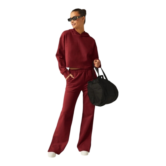 Beyond Yoga Tops - Beyond Yoga Happiness Fleece Cropped Hoodie